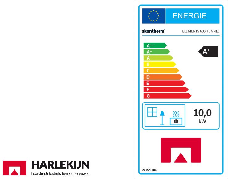 Skantherm Elements 603 tunnel Houtkachel