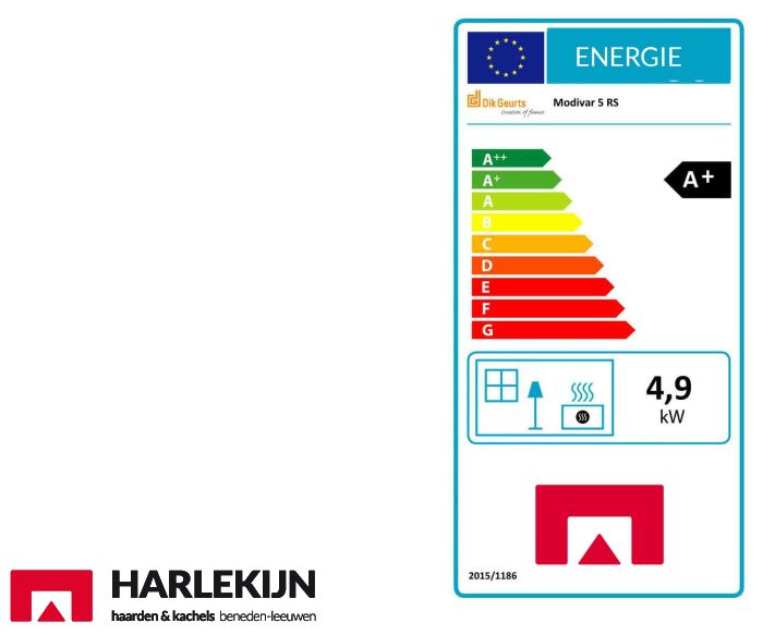 Dik Geurts Modivar 5 EA Houtkachel