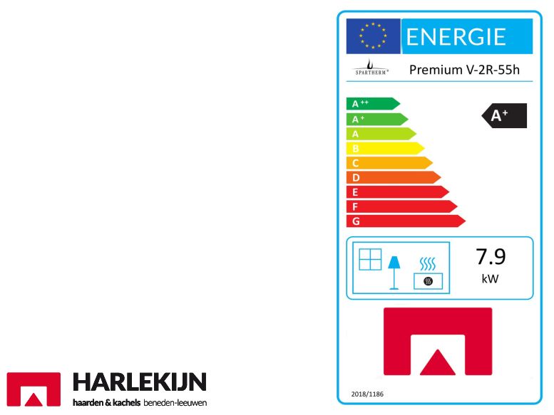 Spartherm Premium corner 58x39x51 Houtkachel